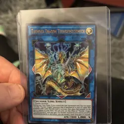 Yu-Gi-Oh! Thunder Dragon Thunderstormech DUPO-EN030 Ultra Rare Mint/Nm Condition - Image 1