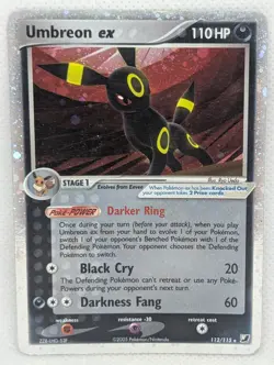 Umbreon ex - 112/115 Unseen Forces - Holo Ultra Rare - Pokemon TCG - Nintendo MP - Image 1