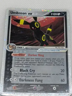 Umbreon ex - 112/115 Unseen Forces - Holo Ultra Rare - Pokemon TCG - Nintendo MP - Image 3