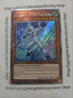 YuGiOh Elemental HERO Neos Alius RA03-EN184 Platinum Secret Rare - Image 1