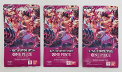 One Piece OP-11 A Fist of Divine Speed Sleeved Booster Packs Eng. New Lot of 10 - Image 1