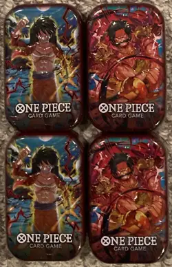 One Piece Mini Tin Pack Lot of 4 Sealed OP-10 Royal Blood - Image 1