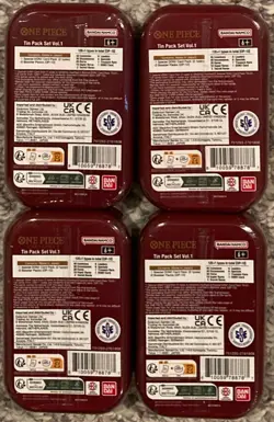 One Piece Mini Tin Pack Lot of 4 Sealed OP-10 Royal Blood - Image 2