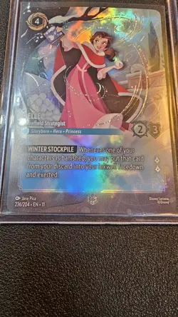 Disney Lorcana TCG Belle - Snowfield Strategist Winterspell Enchanted 236/204 - Image 4