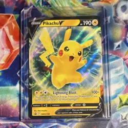 Pokemon TCG Pikachu V SWSH198 SWSH Promo Cards Holo Promo EN 190 HP - Image 1