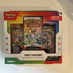 Pokemon TCG First Partner Illustration Collection Series 1 Box 3 Promo Cards - Image 1