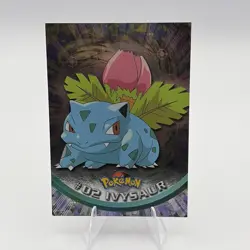 Pokemon Ivysaur #02 Vintage Prism/Holo Style Trading Card Collectible NM 1999 - Image 1