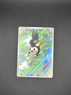 Pokemon Cards Emolga 112/086 Black Bolt Holo Rare - Image 1