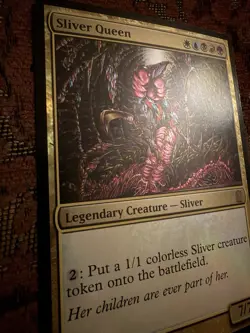 Mtg NM Sliver Queen Oversized Card Foil Commander English *Deck Not Included* - Image 2