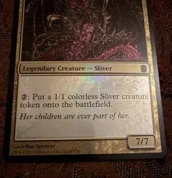Mtg NM Sliver Queen Oversized Card Foil Commander English *Deck Not Included* - Image 3