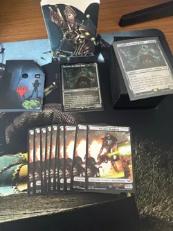 Necron Dynasties MTG Warhammer 40K Commander Deck, All cards/tokens included - Image 1