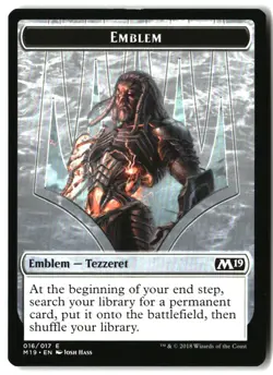 MTG Emblem - Tezzeret, Artifice Master [M19 - 16] LP 2-47 - Image 1