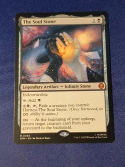 The Soul Stone Magic The Gathering Marvel Spider-Man M 0066 Mythic Rare Artifact - Image 1
