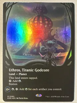 MTG / Uthros, Titanic Godcore / EOE / #285 / FOIL (Borderless) / Mythic / NM - Image 1