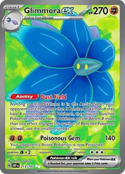 Glimmora ex 213/197 - Obsidian Flames - Pokemon TCG - NM - Image 1
