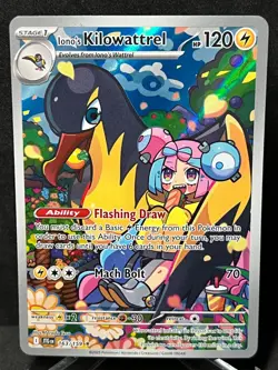 Pokemon Iono's Kilowattrel 163/159 Journey Together Holo Near Mint - Image 1