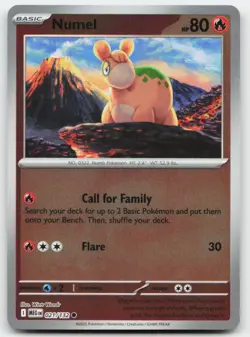 Numel #21/132 (Reverse Holo) (NM) ME01: Mega Evolution MEG Pokemon - Image 1