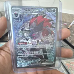 Pokemon TCG N's Zoroark ex 286/217 SV09 SIR Full Art Holo HP 280 Eng - Image 1