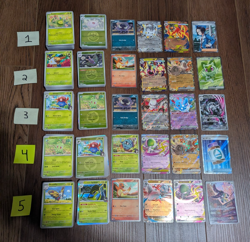 Ascended Heroes Bulk Lots 104 Cards-No Duplicate-70 C/UC, 30 H/RH, 2 EX, 1 IR/UR - Image 1