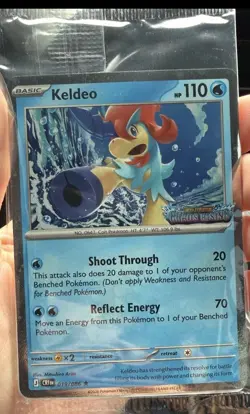 Pokemon Keldeo 19/86 Chaos Rising Stamped Promo Sealed Exclusive! 🚀 Shipping - Image 1
