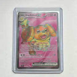 Pokemon Dachsbun EX 160/142 SV07 Stellar Crown Full Art Holo SR - Image 1