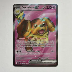 Pokemon Dachsbun EX 160/142 SV07 Stellar Crown Full Art Holo SR - Image 2
