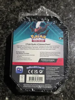 NEW Pokemon TCG Triple Whammy Tins Box Factory Sealed 1 foil and 3 booster pack - Image 4