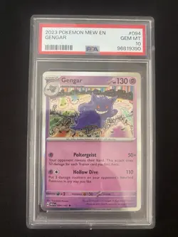Pokemon Gengar 151 MEW EN Holo Rare #094 PSA 10 Gem Mint - Image 1