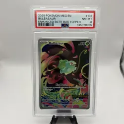 2025 POKEMON MEG EN-MEGA EVOLUTION IR Stamped #133 BULBASAUR PSA 8 - Image 1
