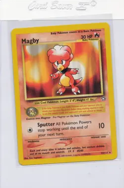 Pokemon - Magby #023/111 - Neo Genesis - Rare - Lightly played - Image 1