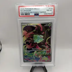2025 | Pokemon Mega Evolution | Bulbasaur IR Stamped | 133/132 | PSA 8 - Image 1