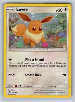 Eevee - (Cosmos Holo) SM184 Holo Promo Sun & Moon Promo Pokemon NM - LP - Image 1