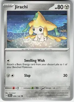 JIRACHI 98/142 - POKEMON STELLAR CROWN - LP UNCOMMON - Image 1