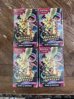 Pokemon TCG Ascended Heroes Booster Bundle New Factory Sealed x4 Boxes - Image 1
