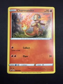 2021 Pokemon TCG Charmander : Sword & Shield SWSH092 HOLO Promo - NM - Image 1