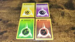 Pokemon Base Set 1st Edition Shadowless Energy Grass Fighting Lightning Psychic - Image 1
