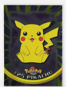 Pokemon 1999 Topps TV Animation Edition Pikachu #25 Foil Holo - Image 1