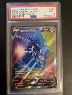 2022 Pokemon SWSH Astral Radiance Origin Forme Dialga 177 PSA 9 MINT - Image 1