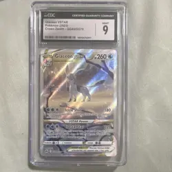 CGC 9 Glaceon VSTAR GG40/GG70 Crown Zenith Galarian Gallery Full Art Holo - Image 1