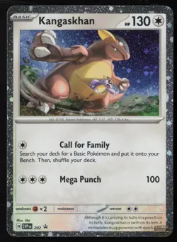 Kangaskhan (Cosmos Holo) 202 Holo Holo Rare Scarlet & Violet Promo Pokemon NM/M - Image 1