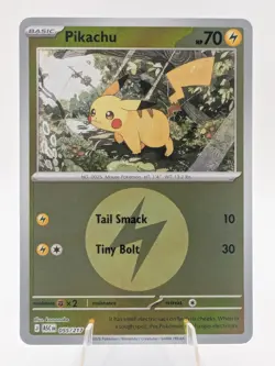 Pikachu (Energy Symbol Pattern) 055/217 Common Ascended Heroes Pokemon Near Mint - Image 1
