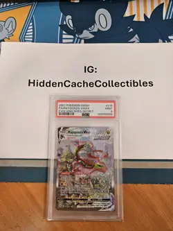 2021 Pokemon SWSH Evolving Skies Rayquaza VMAX Alt Art #218 PSA 9 MINT - Image 1