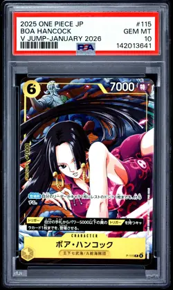 Boa Hancock PSA10 2025 One Piece Japanese Promos V Jump-January 2026 #115 - Image 1