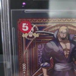 Bandai One Piece Silvers Rayleigh OP09-005 SP Alt Art Holo BGS 10 JP 2025 - Image 2