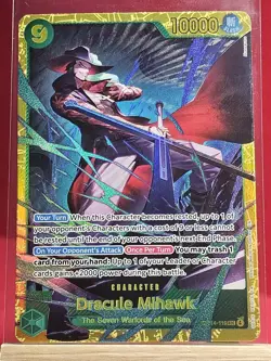 DRACULE MIHAWK 2026 ONE PIECE THE AZURE SEA'S SEVEN SECRET RARE Q3688 - Image 1