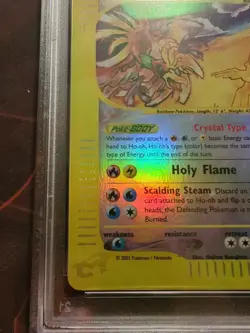 2003 POKEMON SKYRIDGE #149 HO-OH-REVERSE FOIL PSA 2 - Image 3