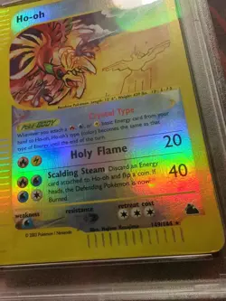 2003 POKEMON SKYRIDGE #149 HO-OH-REVERSE FOIL PSA 2 - Image 4