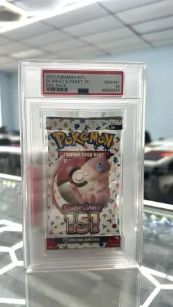 2023 Pokemon Int'l Scarlet & Violet 151 Foil Booster Pack PSA 10 GEM MINT - Image 1