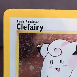 Pokemon TCG: Clefairy 005/102 Base Set 2 Holo VTG WOTC HP 1999 - Image 3