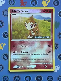 Chimchar 76/130 LP | DP: Burger King Promos | Pokemon TCG Reverse Holo Stamp - Image 1